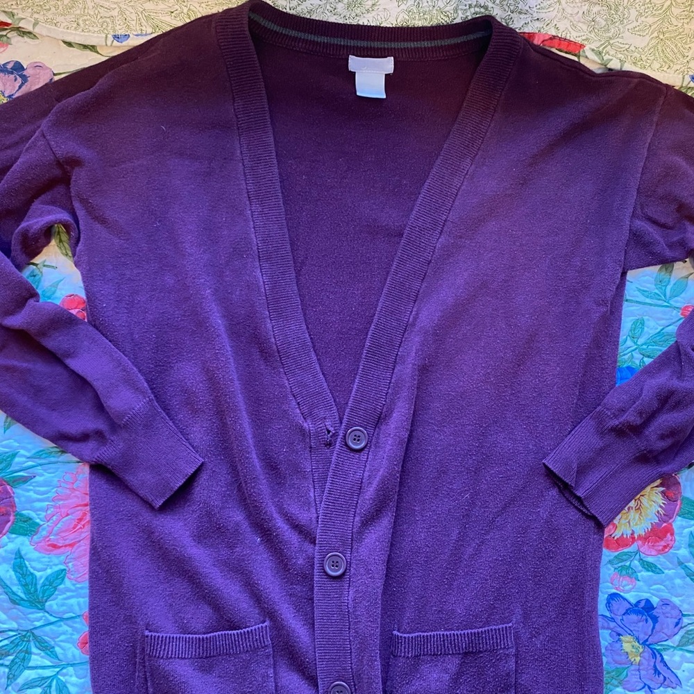 Burgundy Comfy Cardigan
